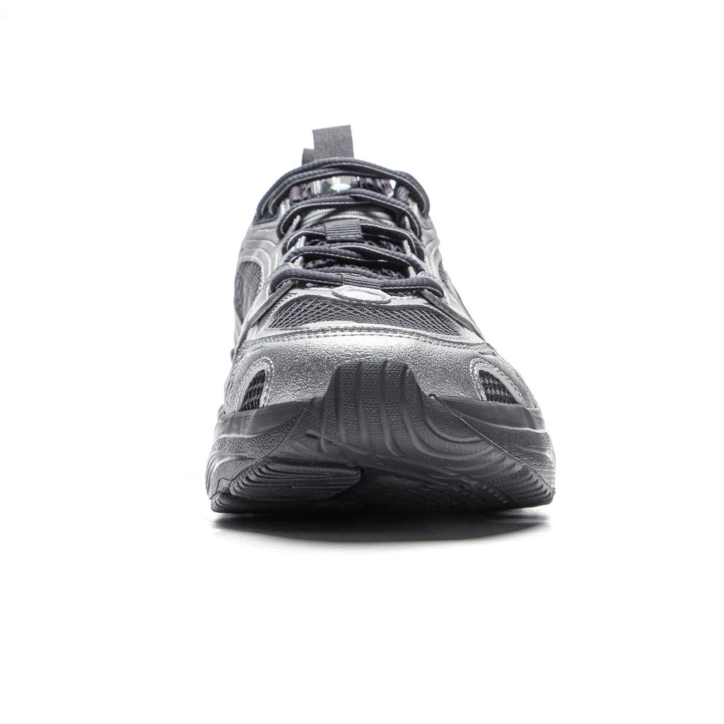 New LiNing Meteor 2K Cushioning Anti-Slip And Wear-Resistant Low-Top Casual Shoes Men's Silver Black AGCV113-3