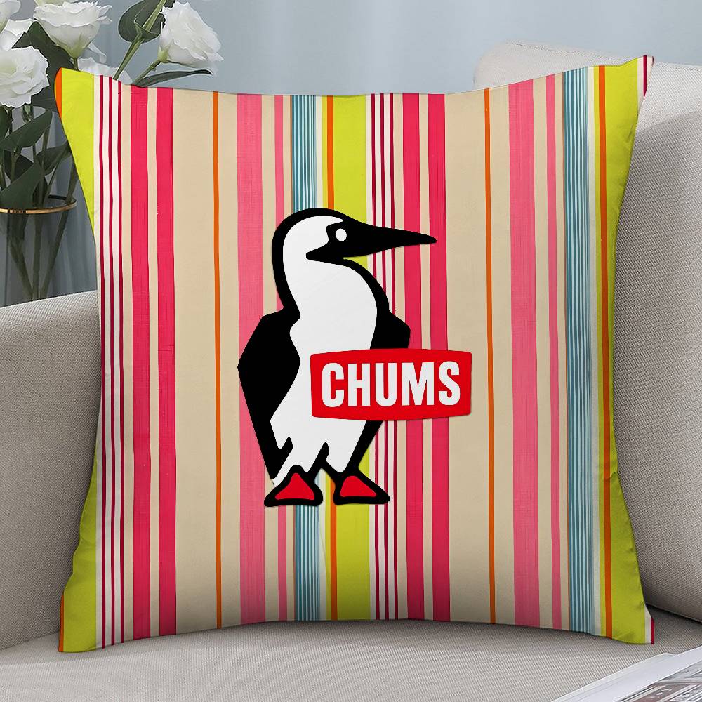 Design C-Chums-s Pillow Case Short Plush Double-sided Print Square Throw Pillow Covers Sofa Home Cushion Decor