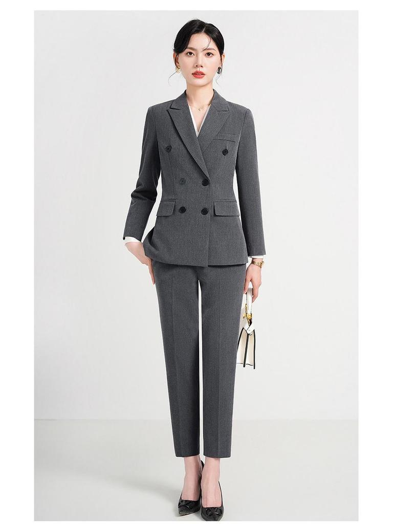 Elegant Women's Professional Spring/Autumn Suit for Work and Interviews
