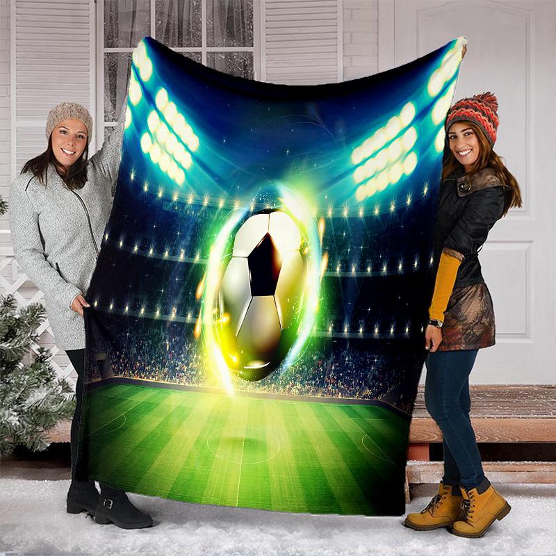Football Blanket Perfect All Seasons Soft Comfortable Sofa Office Nap Travel Birthday Gift Christmas Present