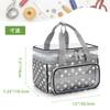 Luxja Sewing Box, Sewing Bag, Double Layer, Large Capacity, with Transparent Compartment and Removable Divider, for Storing and Carrying Sewing Tools,