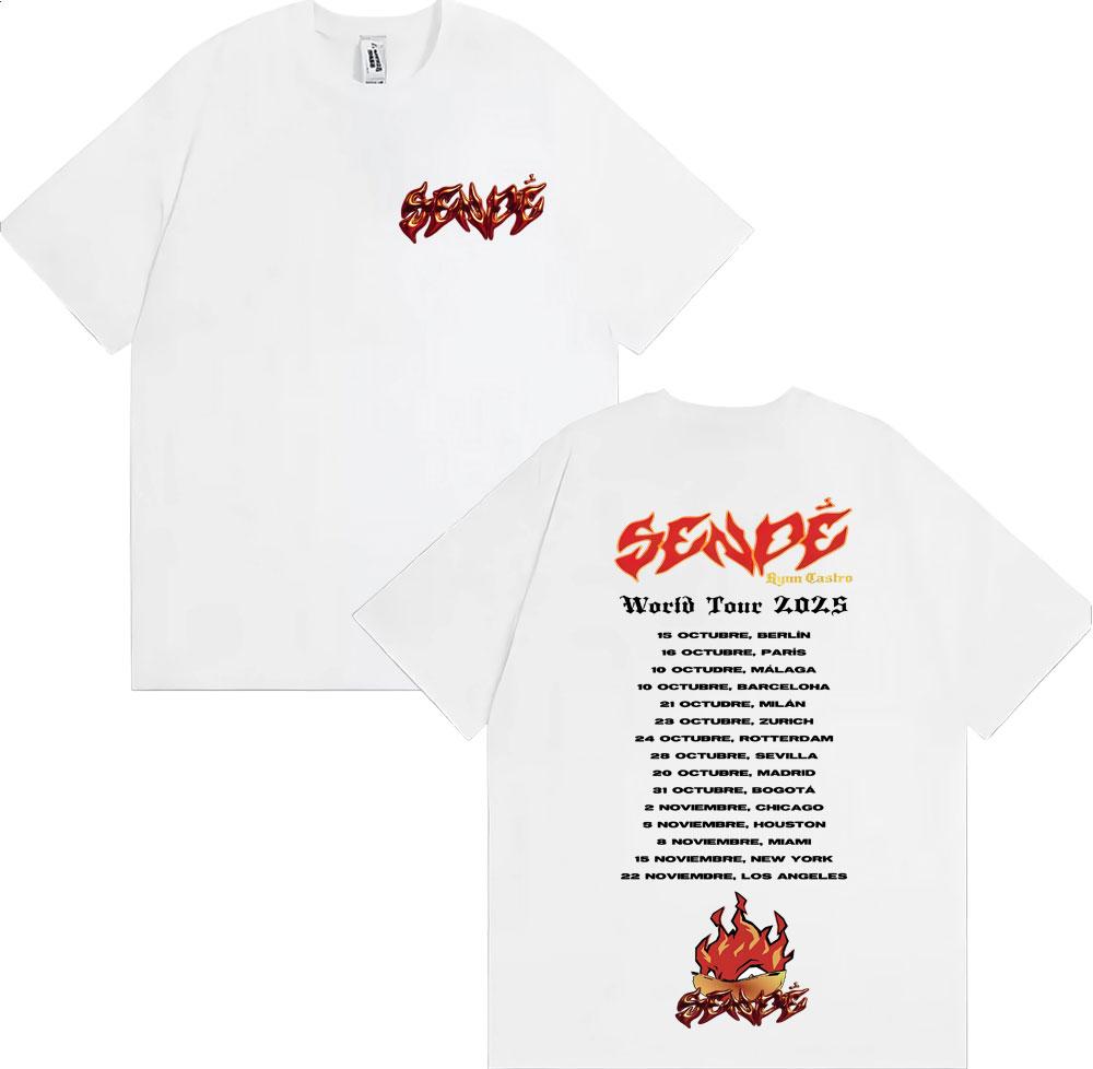 Rapper Ryan Castro Sende Album Tour 2026 Graphic T Shirt Unisex Women Vintage Classic Tshirts 100 Cotton Casual Tshirt Streetwear