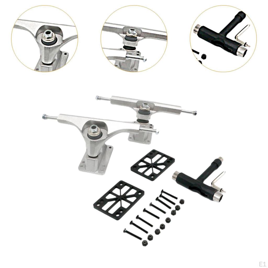 6.25inch Skateboard Trucks Lightweight Sturdy for Longboard Dancing Standard