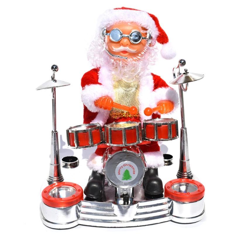 Kids&Adults Plastic Toy Kids Game Electric for Play the Instruments Santa Claus for Creative Supplies for Kids/Adults