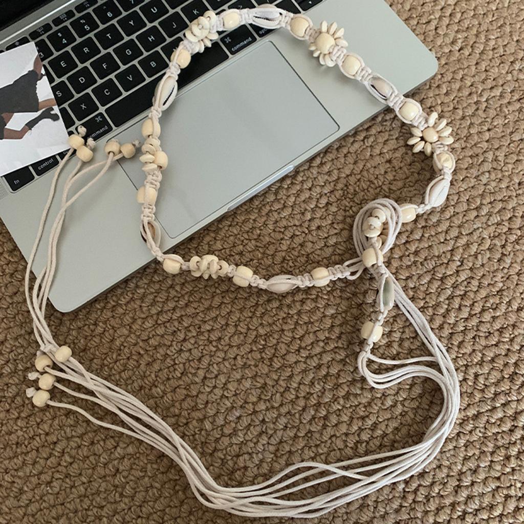 Ethnic Seashell Waist Rope Adjustable Bohemian Waist Belt Waist Jewelry For Women Music Festival Fashion Accessory