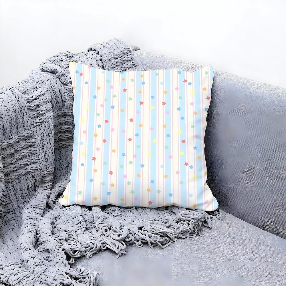 slim stripes Cushion Cover Premium Comfort Reversible Pillow Cove Two in One Design for Any Room Car Interior