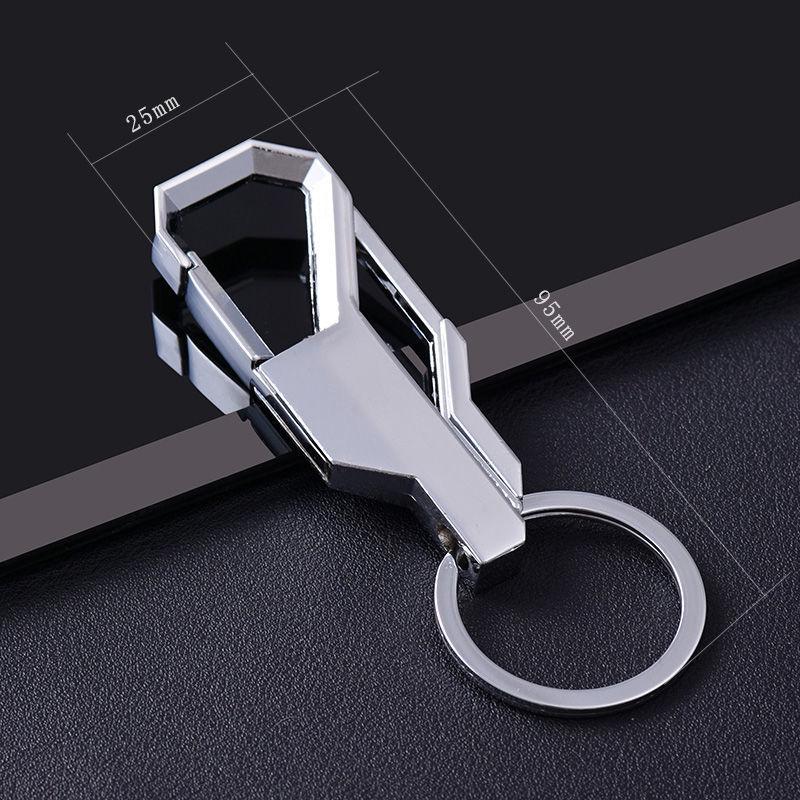 Men's Titanium Alloy Key Chain Pendant with Stainless Steel Ring