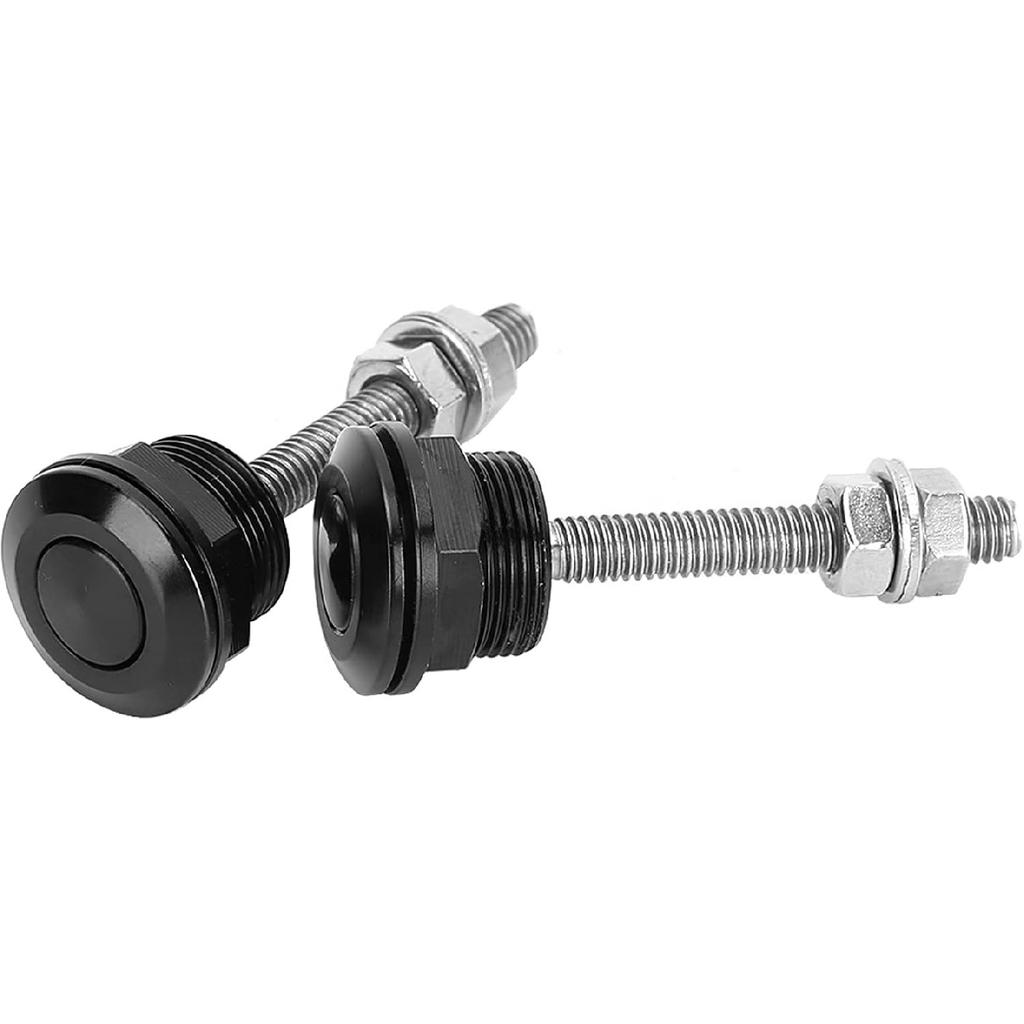2Pcs Universal Hood Pin Bonnet Lock Quick Release Push Button Bumper Clip Hood Pins (22mm)