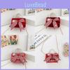 Stylish Butterfly Knot Girls Handbag Pearl Shoulder Bag For Children With Cute Design