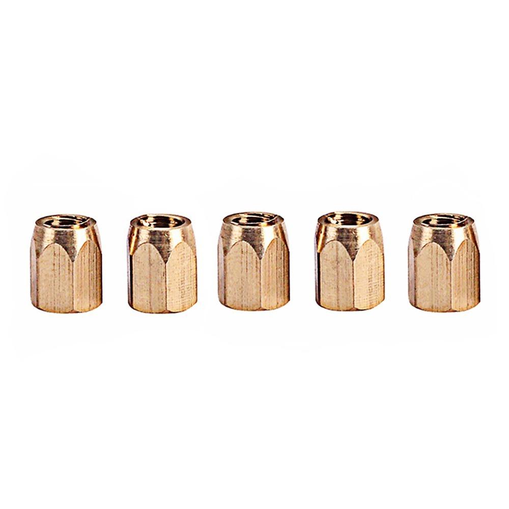 5 Pcs Golden Guitar Truss Nut Metal Brass Truss Nut Guitar Adjustment Nut For Electric Guitar
