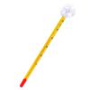 Aquarium Glass Thermometer with Suction Cup - White & Yellow Rods for Accurate Temperature Measurement