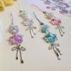 Cherry Blossom Key Chain Fade-Resistant Phone Lanyard Star Key Chain Gradient Mobile Phone Straps For Cute Gift Afternoon Tea