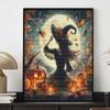 Halloween Witch Pumpkin Full Moon Diamond Painting Mosaic Art Kit Handmade DIY Home Decoration