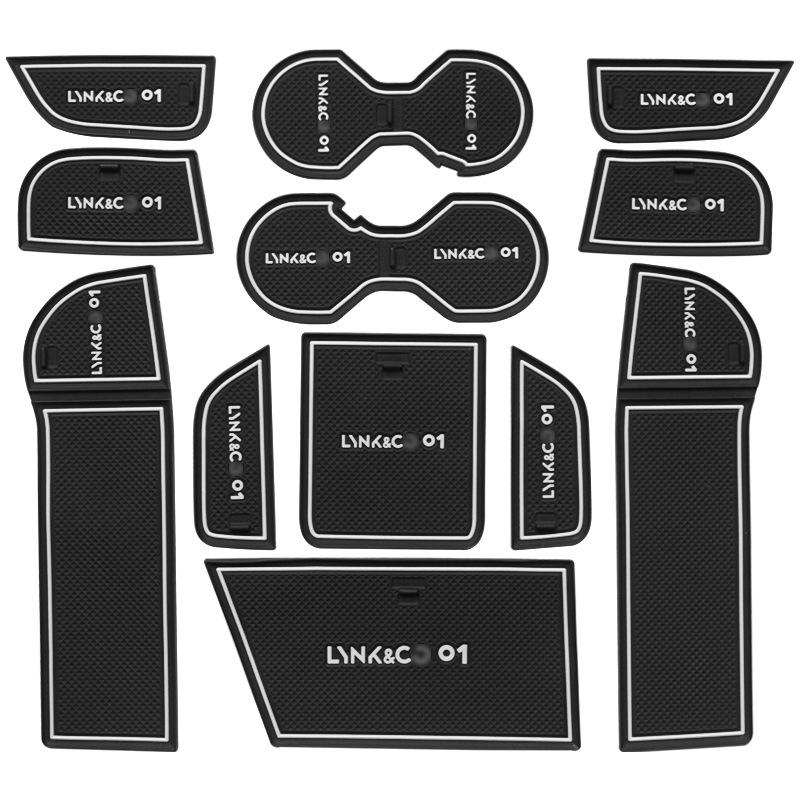 Lynk & Co 02 Hatchback Door Slot Mats & Cup Holder Interior Decor