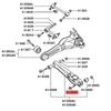 Front differential bracket screw Front suspension screw Flange bolt For Mitsubishi Pajero Montero Outlander Lancer MU140064