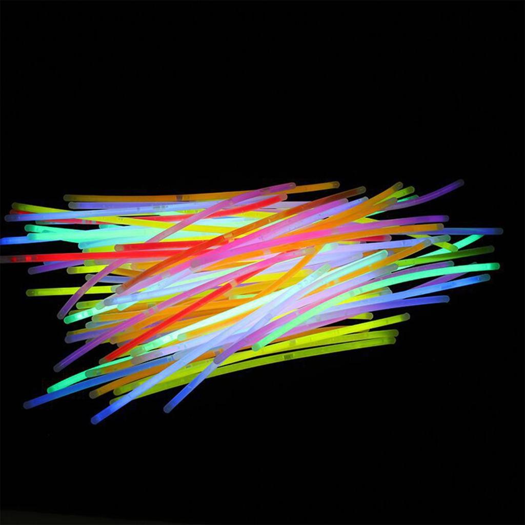 100 Ultra Bright Glow Sticks Bracelets And Necklaces - Premium Glow In The Dark Party Supplies And Decorations 100ml