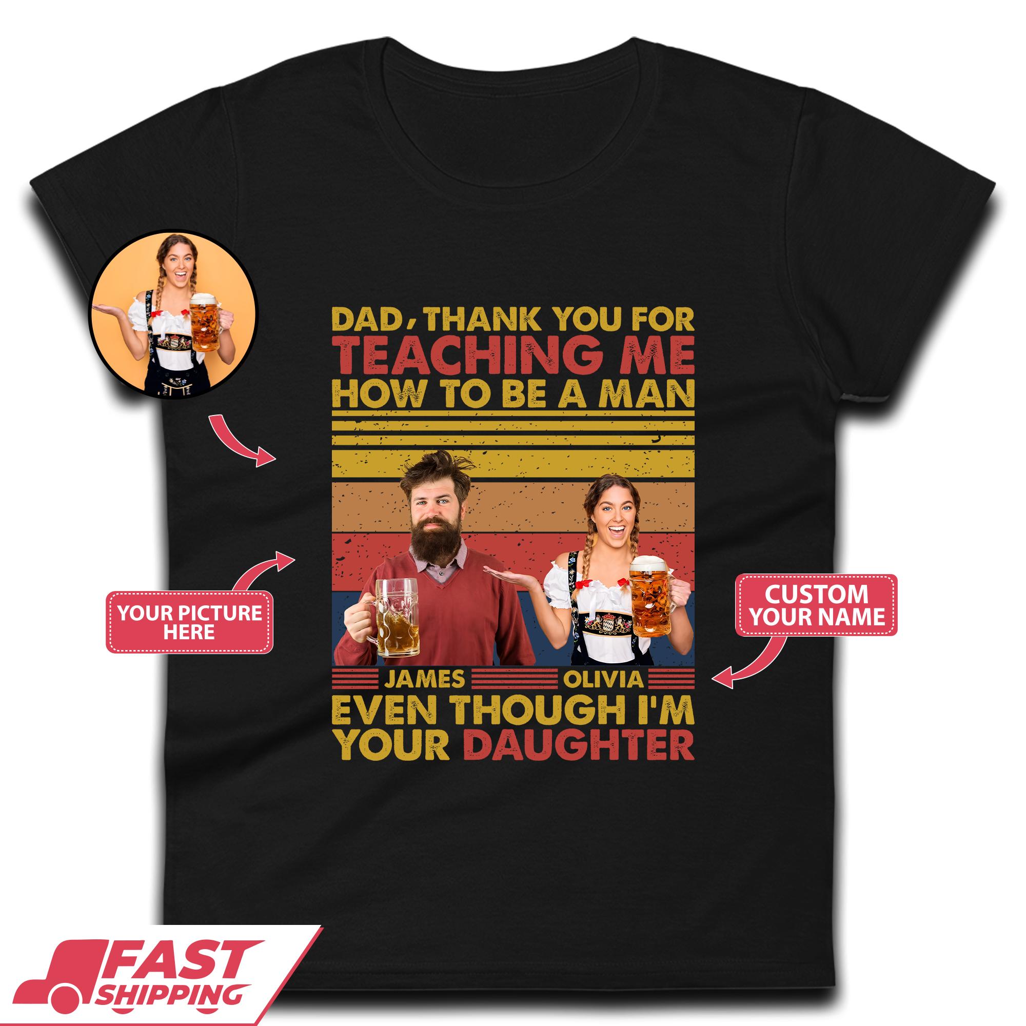 Personalised Thank You For Teaching Me Womens T-Shirt Mens Tops Tees Unisex S