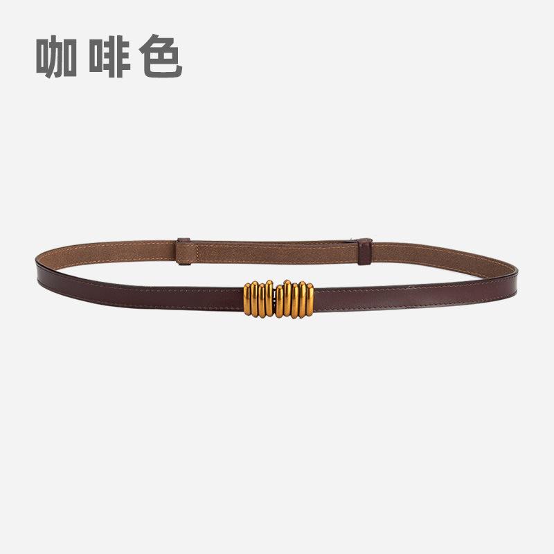 Τέσσερις Εποχές Διαθέσιμη Νέα Ζώνη Γυναικεία Ρυθμιζόμενη Ζώνη Κάμπια Μόδα Δέρμα Συνδυασμός Φόρεμα Λεπτή Ζώνη Γυναικεία Ζώνη Μέσης