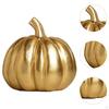 Harvest Pumpkin Figurine for Desktop Display Thanksgiving Decor Office Shelf
