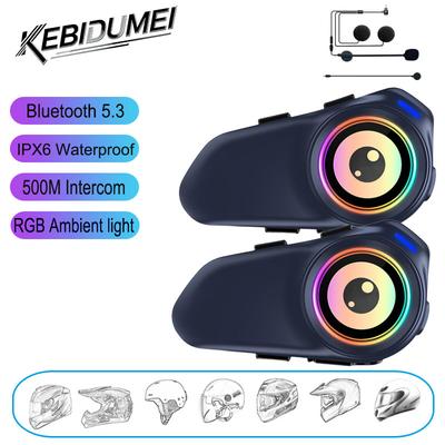 Kebidumei G1 Motorradhelm Bluetooth Intercom Headset 1000mAh MP3 Musikplayer Lautsprecher Wasserdichtes Ohrhörer 500M Interphone