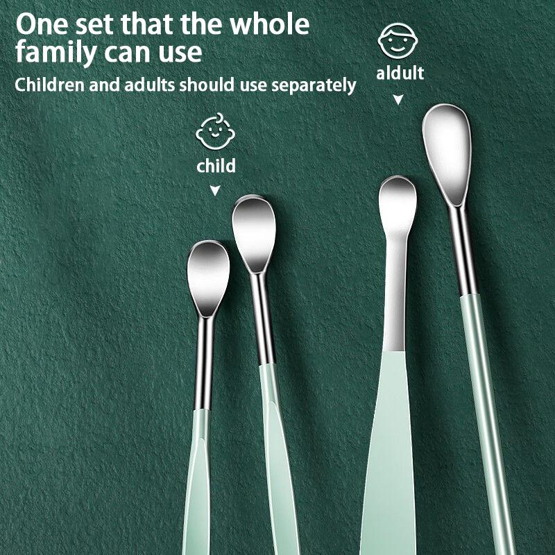 6PCS Ear Cleaning Tool Set Ear Cleaner Spoon Kit Health Care Earpick for Efficient Wax Removal for Adults and Kids