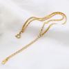Temperament Niche Metal Does Not Fade Girls Girlfriends Gift Double Chain Snake Bone Chain Titanium Steel Bracelet