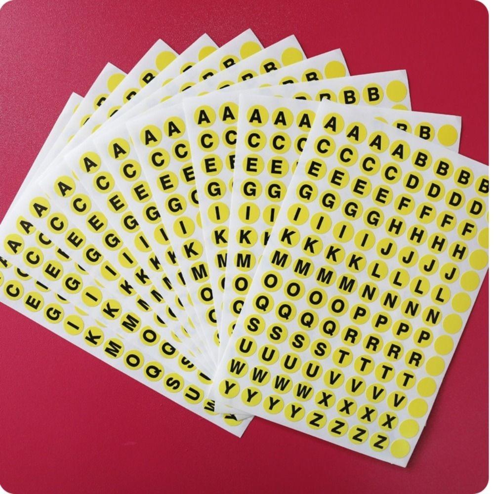 1170PCS 0.39 Inches Alphabet Set Stickers Self Adhesive Letter Decals A to Z Letter Stickers