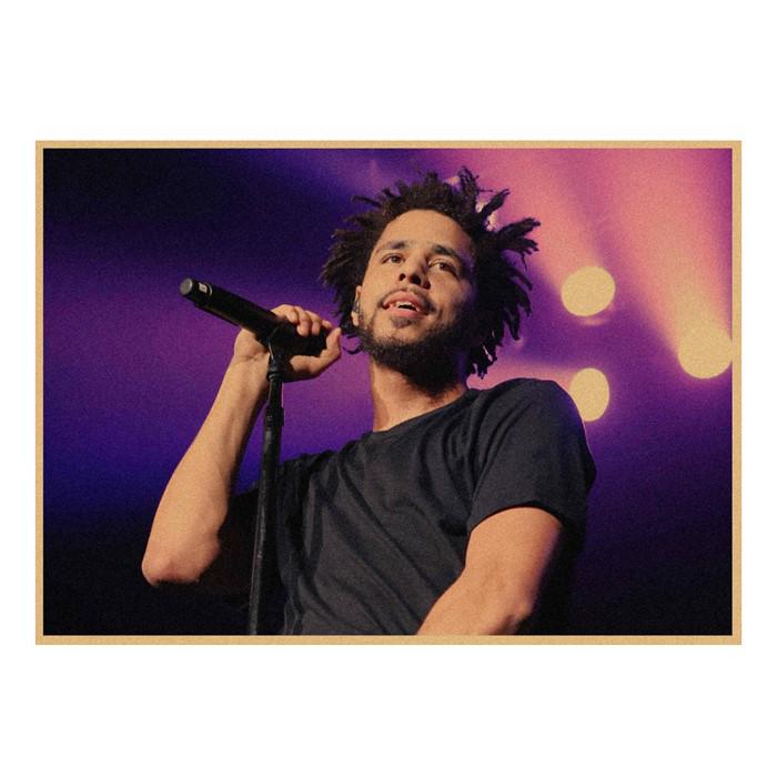 J. Cole & Lamar Rap Hip Hop Kraft Paper Wall Mural 491