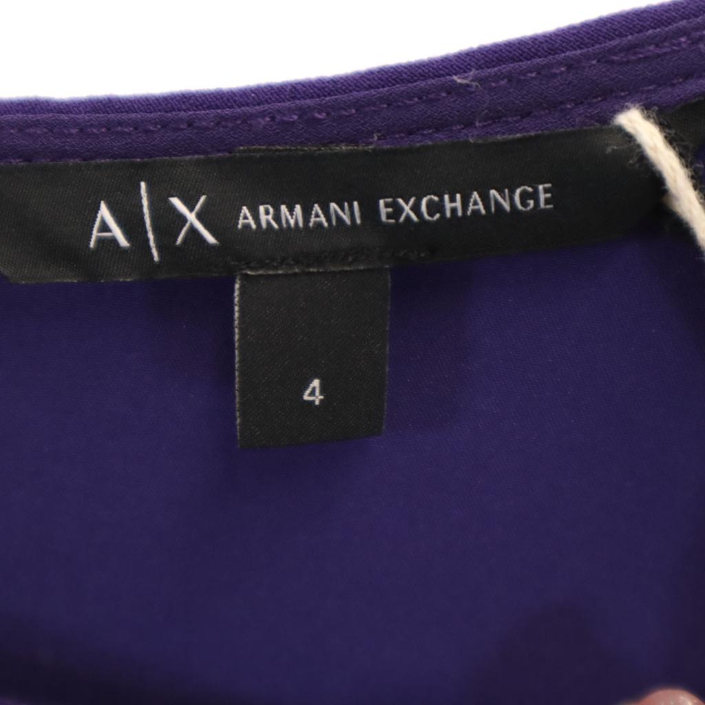 unused ARMANI EXCHANGE Long sleeve mini dress 4 purple Women Used