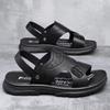 Non Slip Mens Summer Slippers Outdoor Casual Sandalias Breathable Beach Shoes Comfy Walking Sandals Dual-Purpose Male Half Drag
