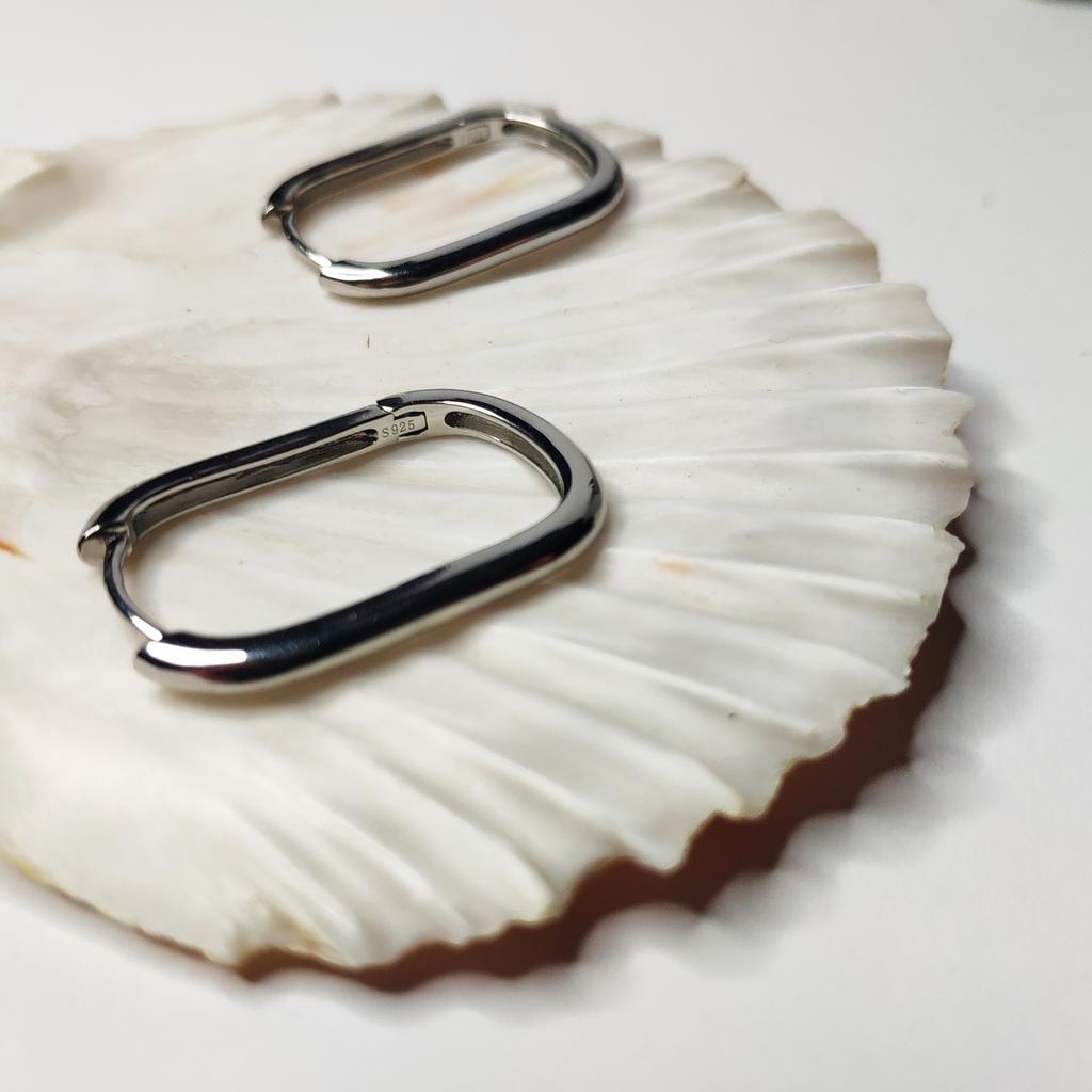 Silver Earrings Without Stones (2126089)