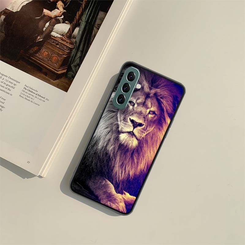 Lion Alpha Male Cub Phone Case For Samsung A55 A35 A25 A15 A54 A34 A24 A14 A70 A71 A50 A51 A17 A05S Galaxy A40 A41A30 A31 A20S A