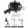 MENDUNER 45-50mm Microphone Shock Mount ABS Vibration-Resistant Holder 5/8 Inch To 3/8 Inch Conversion Nut Black Professional Recording
