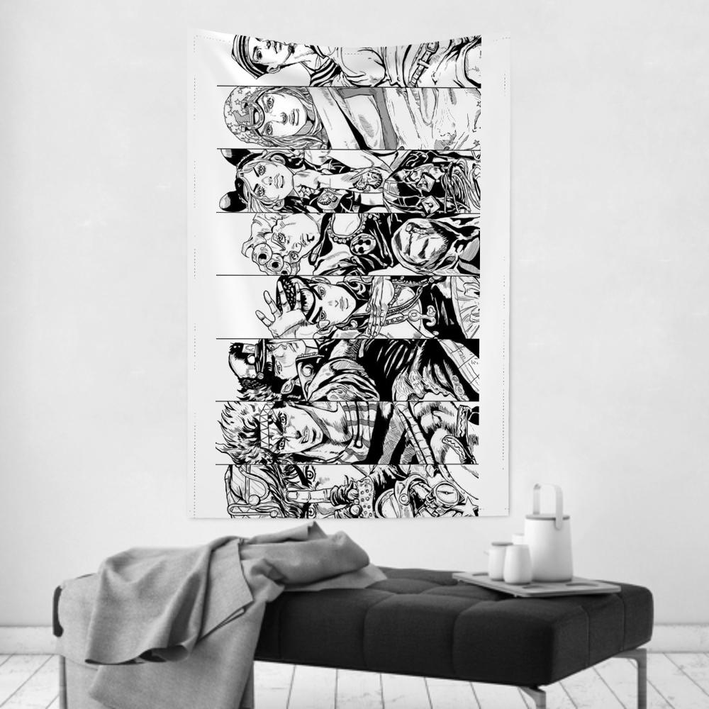 Anime JP Comics JJojo Tapestry Room Decor Wall Cloth Party Hanging Background Room Decor Baby Room
