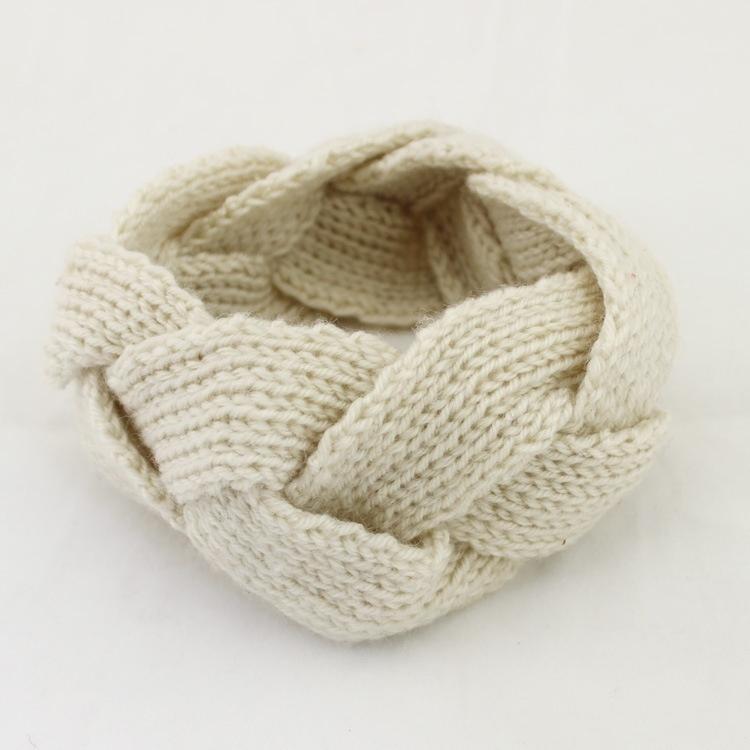 Knitting Wool Braided Hair Band Head Headband Hair Barrette