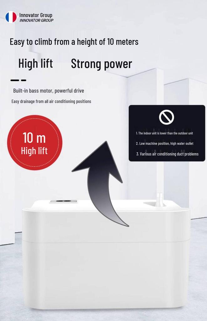 Automatic External Condensate Drain Pump for Air Conditioner Cabinet - Compact Lifting Pump for Home Use