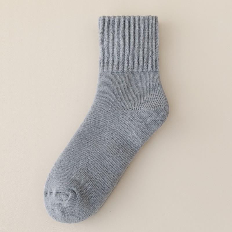 Thickened Socks Men'S Winter Warm Plus Size Brushed Socks With Fleece Northeast Cold-Resistant Plush Sleeping Stockings
