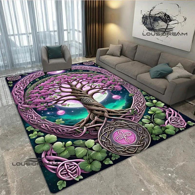 Tree of Life printed carpet kitchen mats Non -slip carpet outdoor carpets area rug bedroom decor pink room decor birthday gift