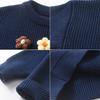 Hand-embroidered Flower DIYs Baby Pullover Bottoming Sweater Birthday Girl Sweater