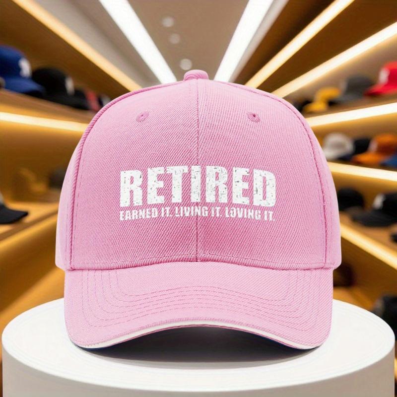 Pc Retirement Cap with Retired Living It Loving It Text Lightweight Breathable Baseball Hat for Retirement Party
