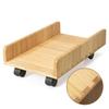 KIRIGEN PC CPU Cart with Dovetail Stand, Stand, Casters, Assembly, Natural, TQ-ZJJ-NA