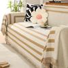 Modern Stripe Sofa Towel Blanket Cover 1 2 3 4 Seater Universal Couch Armchair Slipcover Sofa Throw For Pet Dogs Soft All -Season