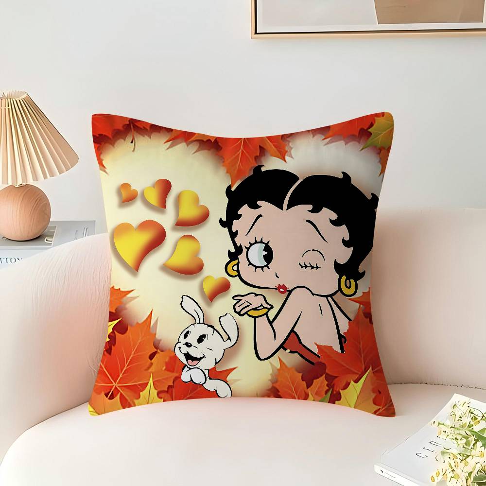 Cute B-Betty Boop Personalized Pillow Dust Cover Bedroom Kids Party Decoration Pillowcase Birthday Children Gift
