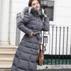 Women Winter Fur Parkas Quilted Jackets Thicken Warm Hooded Pdded Long Jacket
