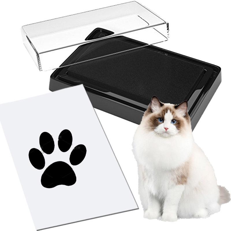 Pet Products Unique Pet Dog Cat Paw Prints Pad Born Baby Clean Recyclable Inkless Hand Print And Footprint Ink Pad