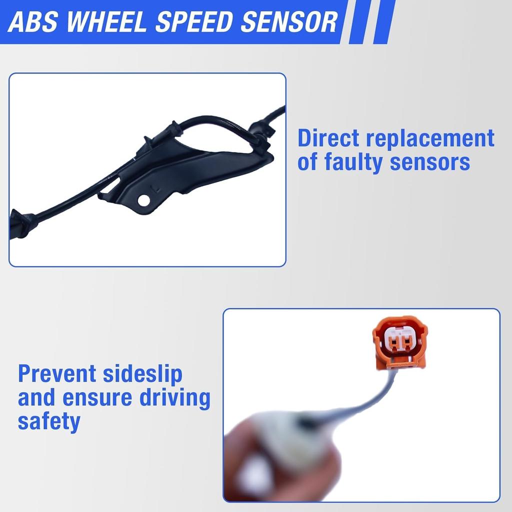 ABS Wheel Speed Sensor Front Left Right Compatible With 2003-2007 Honda Accord 2004-2008 Acura TSX Driver Passenger Side ABS Sensors # 57450-SDC-013