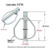 DIN11023 Heavy Duty Lynch Pin Safety O-Pin Rotary Tiller Hitch Spring Pin.