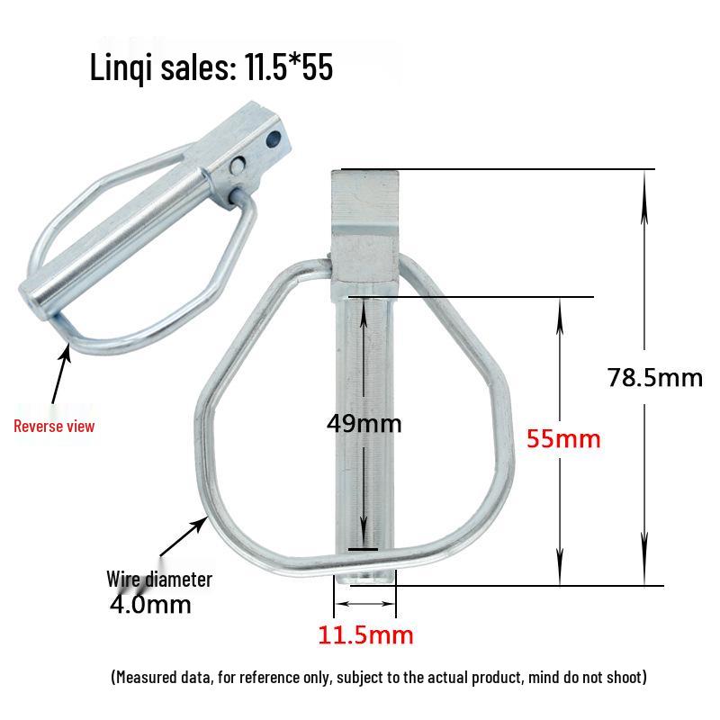 DIN11023 Heavy Duty Lynch Pin Safety O-Pin Rotary Tiller Hitch Spring Pin.