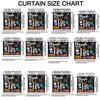 2pcs Happy Halloween themed perforated blackout curtains living rooms bedrooms, perfect home decoration