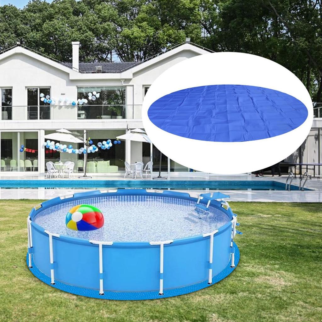 8/9.8/11.8/14.7Ft Round Pool Waterproof Heavy Duty Under Pool Floor Liner Pad Swimming Pool Mat Pool Ground Pad